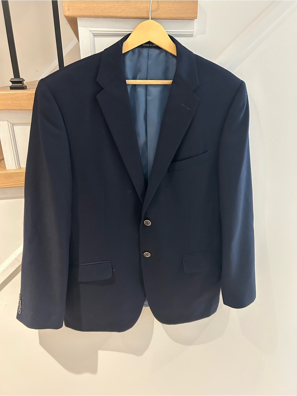 Loro Piana Navy Two-Button Sport Coat